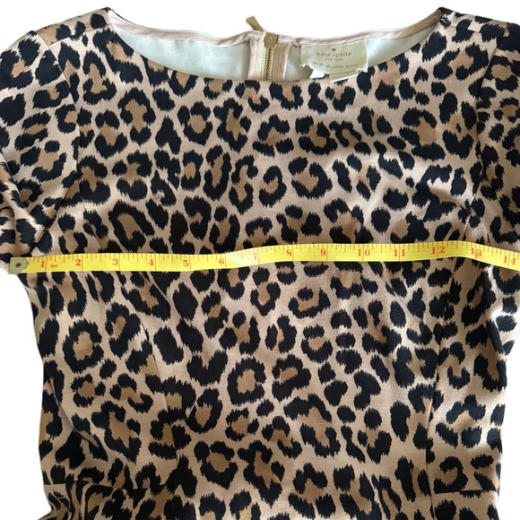 NEW Kate Spade Leopard Print Dress Size 2 With Pockets - Picture 4 of 7